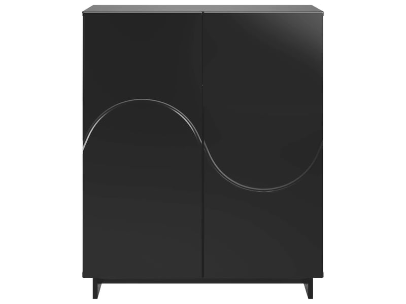  Meuble à chaussures, armoire à chaussures 73x38x87,5 cm bois d'ingénierie noir shl7676  - Conforama D