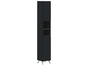 Colonne de salle de bain avec étagère ouverte breda noir