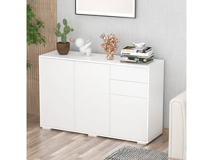 Buffet 2 tiroir(s) SWEIKO - 117 cm coloris blanc