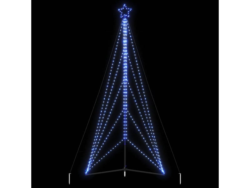 Sapin de noël, arbre de noël à led 615 led bleu 404,5 cm - Conforama B