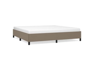 Lit 2 places 200x200 cm coloris taupe