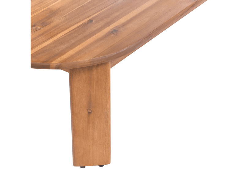  Table basse de jardin talsano 120 cm 80 cm acacia marron  - Conforama E