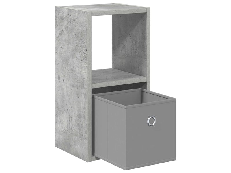 Table de chevet - cabinet de chevet - table de nuit 2 pc gris béton 25,5 x 22 x 49,5 cm - Conforama D