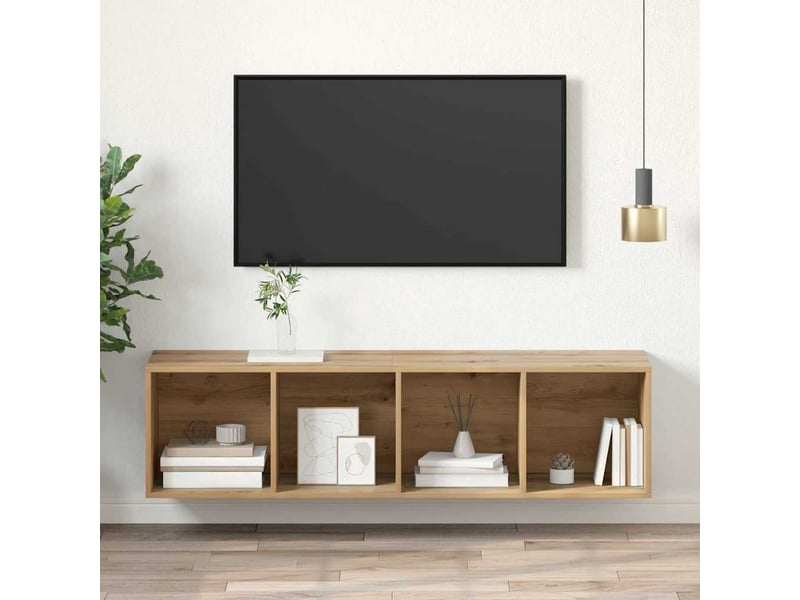  Ensemble meuble tv - banc tv - meuble de rangement 37 x 37 x 142,5 cm chêne artisanal  - Conforama D