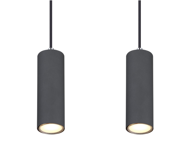  Plafonnier suspendu aspect bois foncé 4 ampoules gu10  - Conforama D