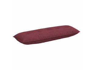 Coussin de dos, coussin de dossier bordeaux 140 x 19 x 50 cm tissu cf54582