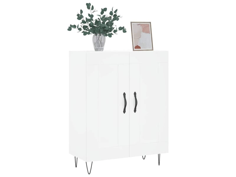  Buffet - bahut - meuble de rangement blanc 69,5x34x90 cm bois d'ingénierie  - Conforama C