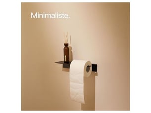 Porte-papier toilette design hamburg sans perçage  porte-papier toilette mural autocollant pour salle de bain  porte-papier toilette  noir mat