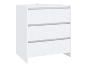 Buffet - bahut - meuble de rangement blanc 70x41x75 cm bois d'ingénierie
