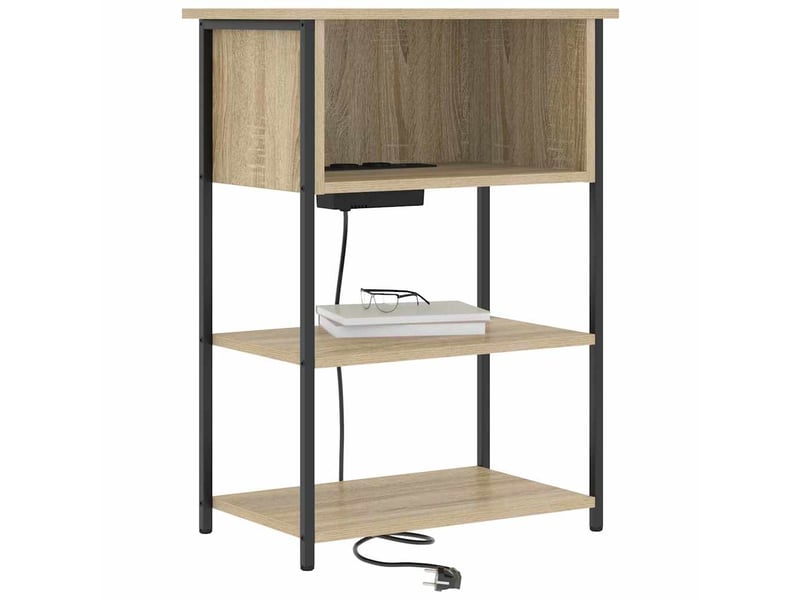  Table de chevet - cabinet de chevet - table de nuit chêne sonoma 55 x 31 x 76 cm  - Conforama B