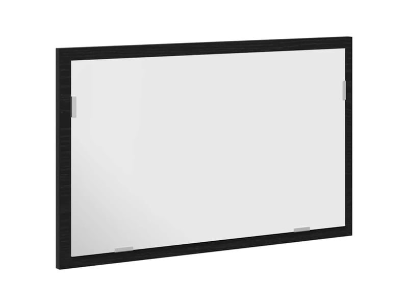  Miroir de salle de bain, miroir de toilette avec éclairage led en chêne noir 60 x 8,5 x 37 cm cf62522  - Conforama E
