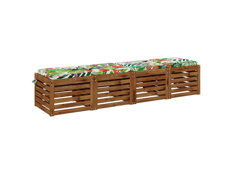  Lot de 4 coussins de siège, coussins d'assise soest 100 % polyester cf60211  - Conforama C