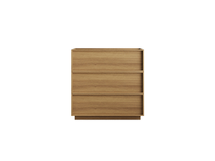 Commode 3 tiroir(s) <strong>OKWISH</strong> <strong></strong> coloris bois clair largeur 48 cm