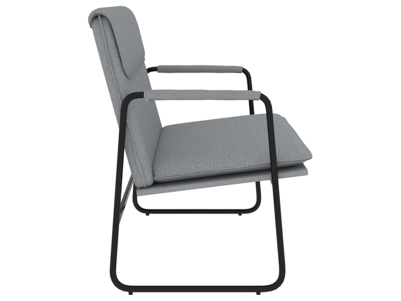  Banc chambre, banc de lit gris clair 100x64x80 cm tissu  - Conforama D
