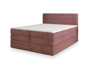 Lit avec rangement 180x200 cm <strong>MASSENO</strong> <strong></strong> coloris rose