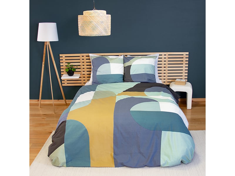  Parure de lit 220x240 cm coton joelle PD23232 - Conforama D