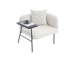Fauteuil fixe <strong>HAUSS SPOLE</strong> <strong></strong> Tissu beige vendu A l'unité