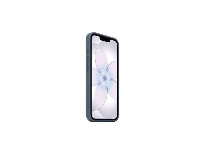  Housse silicone magsafe iphone 17e bleu ancre avec microfibre, 45% silicone recyclé MHWE4ZMA - Conforama B