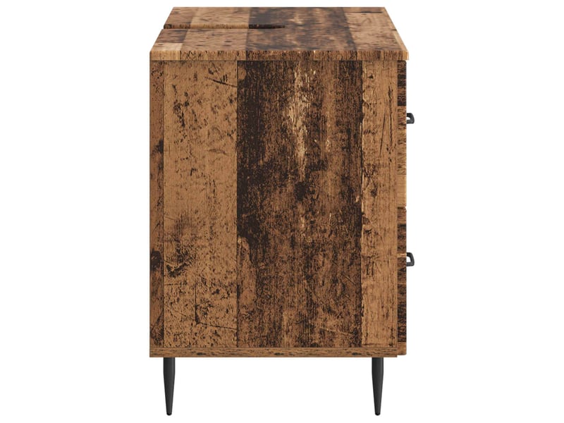  Vidaxl meuble sous lavabo de salle de bain haarlem bois ancien  - Conforama E