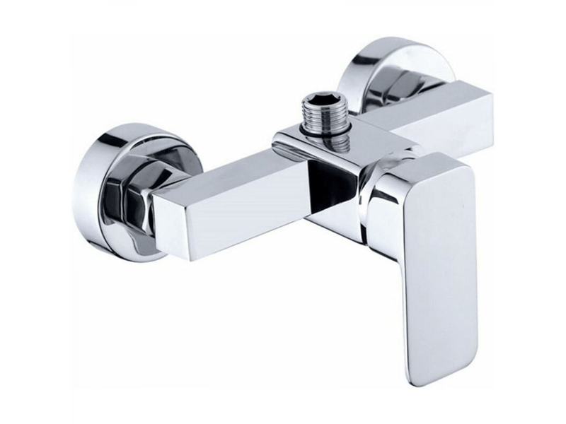  Robinet de douche mural chromé moderne avec robinet de douche d'eau chaude et froide  - Conforama A