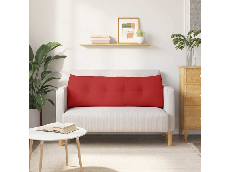  Coussin de dos, coussin de dossier rouge 140 x 24 x 50 cm tissu cf54996  - Conforama D
