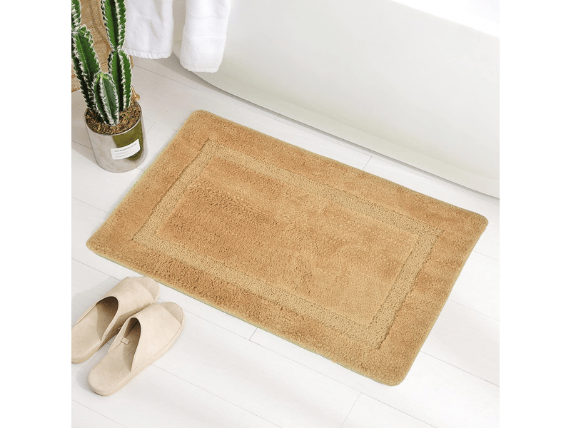 Tapis de salle de bain tapis de porte rectangulaire tapis absorbant tapis antidérapant tapis en peluche - comfortxl - Conforama D