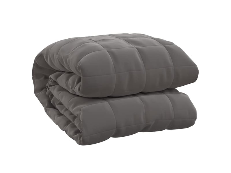  Couverture lestée adulte gris 200x200 cm 9 kg tissu shl33540  - Conforama A