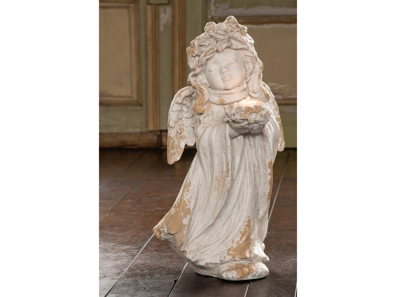  Statue ange extérieur judith 60cm beige  - Conforama C