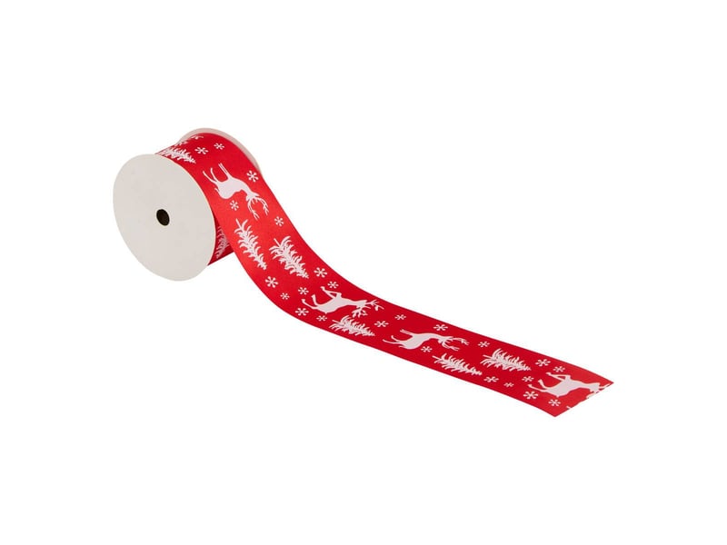  Ruban imprimé 50mm l.3 m polyester assorti  - Conforama C