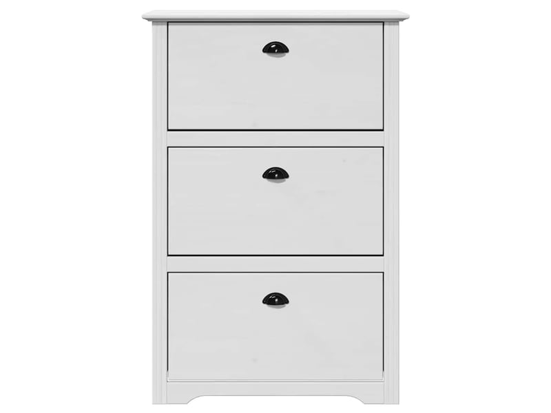  Meuble à chaussures, étagère à chaussures bodo blanc 80x35x118 cm  - Conforama D