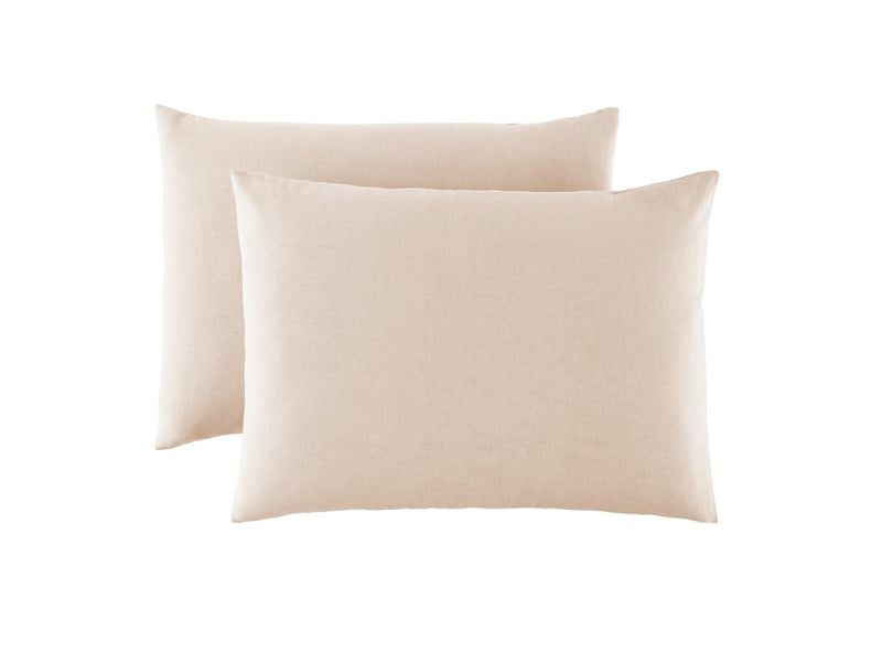 Lot 2 taies d'oreiller 50x70 cm lin métis naturel PD25523 - Conforama A
