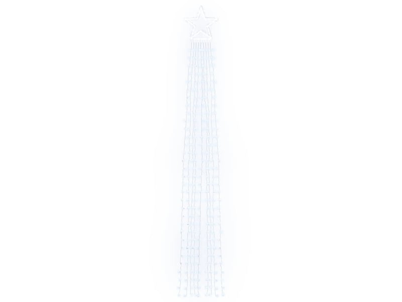  Guirlande de sapin de noël 320 led blanc froid 375 cm  - Conforama D