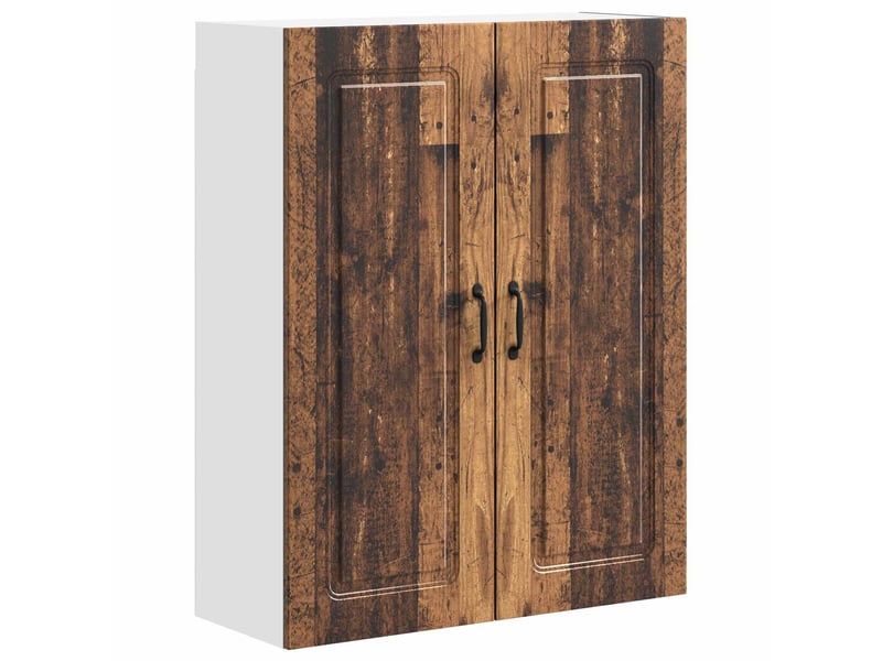 Meuble mural de cuisine | armoire de cuisine bois ancien 80x31x100cm shl5248 - Conforama B