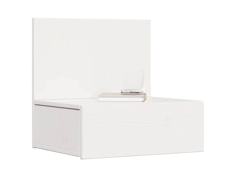  Table de chevet - cabinet de chevet - table de nuit blanc 42 x 32,5 x 40 cm bois massif en pin  - Conforama B