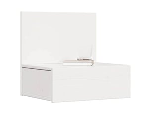 Table de chevet - cabinet de chevet - table de nuit blanc 42 x 32,5 x 40 cm bois massif en pin