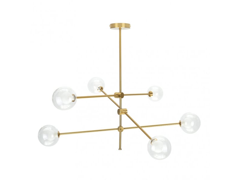  Lampe moderne fabrilamp jerusalen 6 lumières g9 bronce 154656012 - Conforama A
