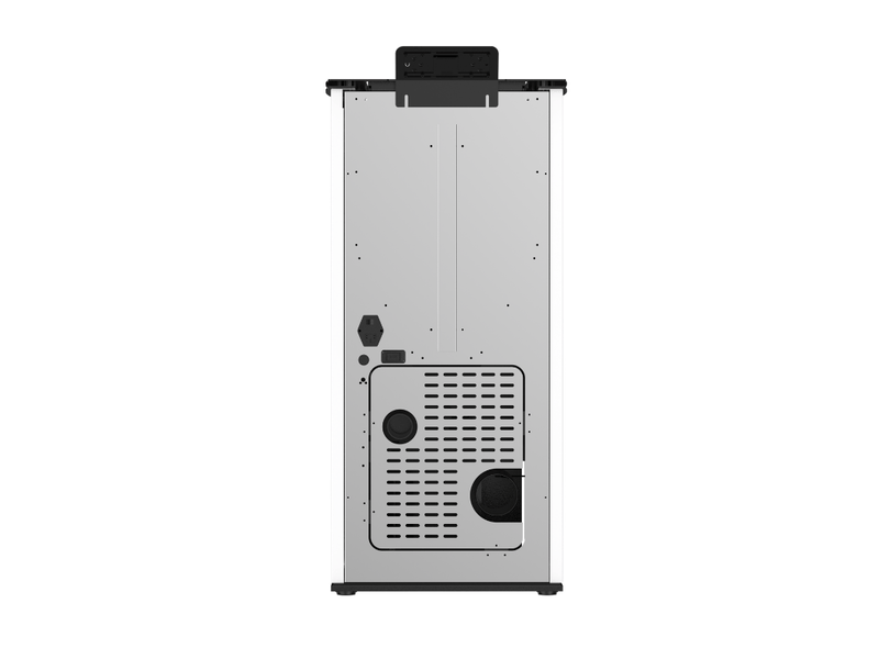 Poêle à granulés étanche emma 10 kw + télécommande - blanc - Conforama D