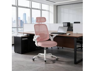 Chaise de bureau <strong>DESMIU</strong> <strong></strong> avec assise réglable en hauteur
