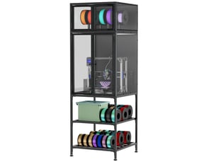 Bibliotheque coloris noir ELVMI - 59.9 cm x 175.5 cm