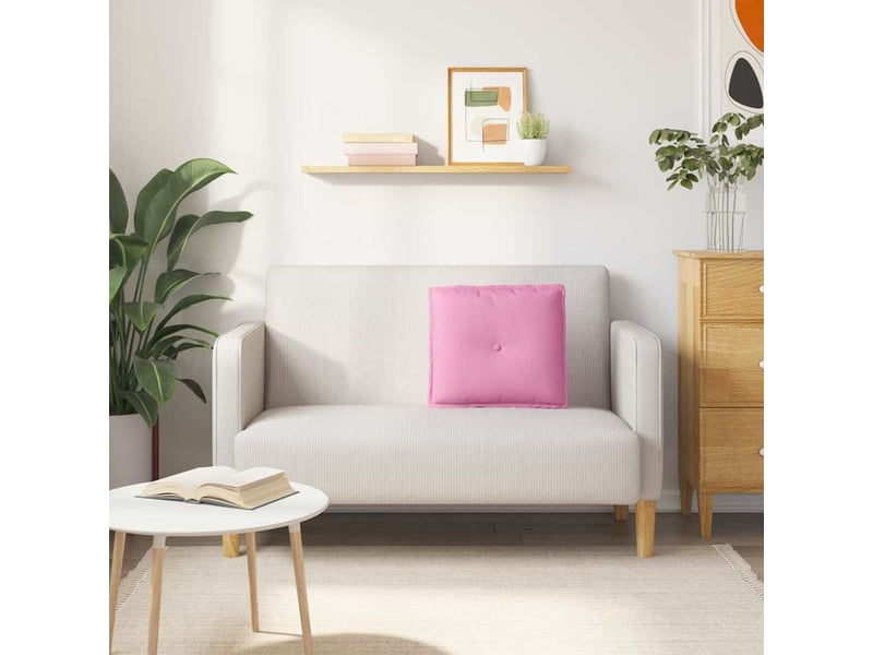  Coussin de dos, coussin de dossier rose 50 x 19 x 45 cm tissu cf54981  - Conforama D