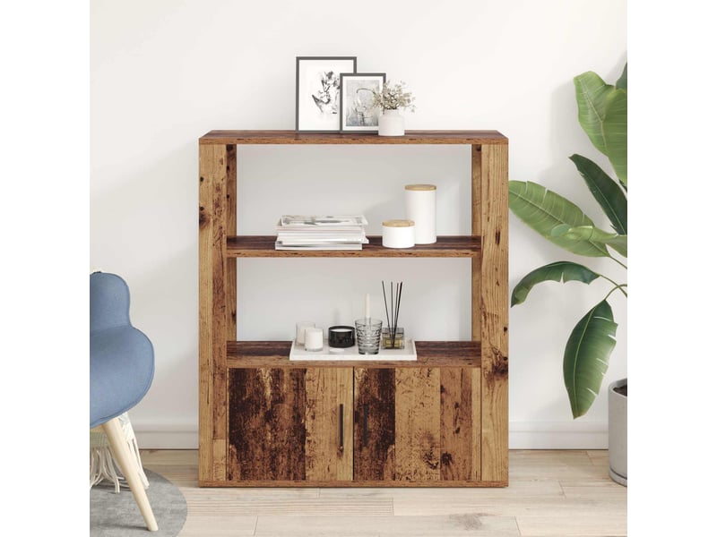  Buffet - bahut - meuble de rangement bois ancien 30 x 80 x 90 cm bois d'ingénierie  - Conforama D