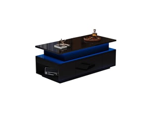 Table basse coloris noir VLIVRA