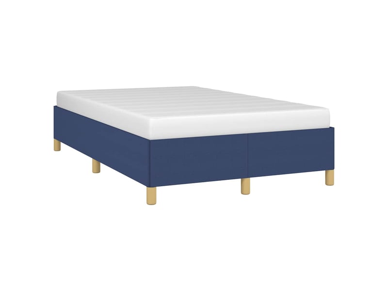  Lit double- lit adulte -  cadre de lit sans matelas bleu 120x190 cm tissu  - Conforama C