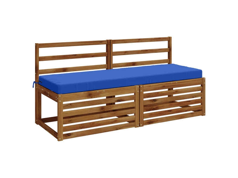  Lot de 2 coussins de banc, coussins d'assise soest 100 % polyester bleu royal cf57143  - Conforama A