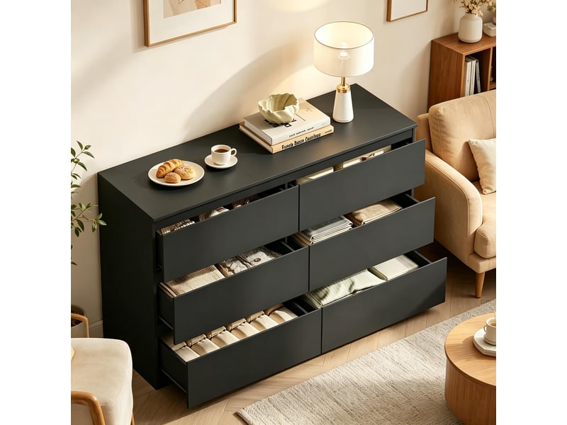  Armoire cuisine modèle modern, meuble rangement avec tiroirs, console d'entrée, chambre 1 pièce  - Conforama B