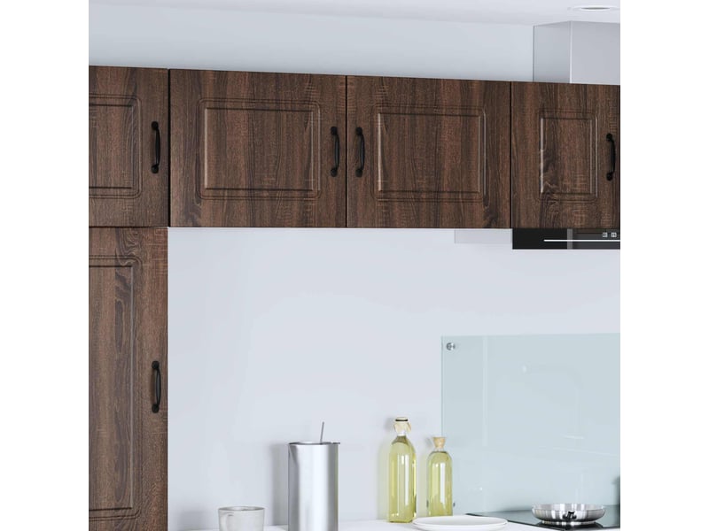  Meuble mural de cuisine | armoire de cuisine 2 pcs chêne brun shl9671  - Conforama B