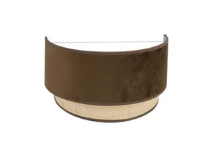 Applique murale fabrilamp reyes naturel marron e27 17 x 30 x 16 cm