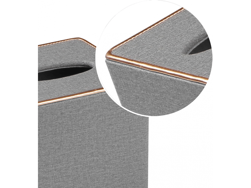  Étui carré en lin pour boîte à mouchoirs - avec base magnétique, pour la maison et le bureau - 1 pièce, 16×14×14cm (gris)  - Conforama E