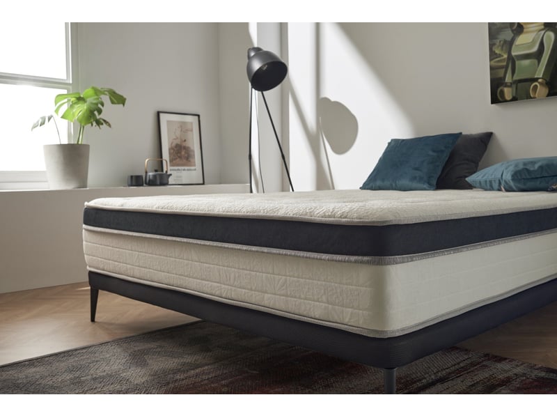  Matelas à mémoire de forme au graphène bio memory elite confort - mémoire de forme au graphène, 5 cm, indépendance de couchage 8434196068452 - Conforama B