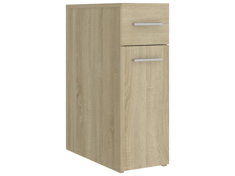  Armoire apothicaire design moderne 20 x 45,5 x 60 cm en bois d'ingénierie chêne sonoma 02_0047787  - Conforama A